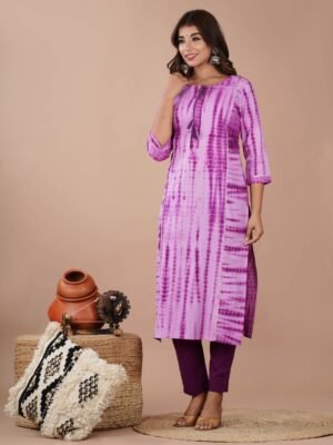 Rose Pink Tie dye Fit & Flare Belted Dress – Maaesa Clothing
